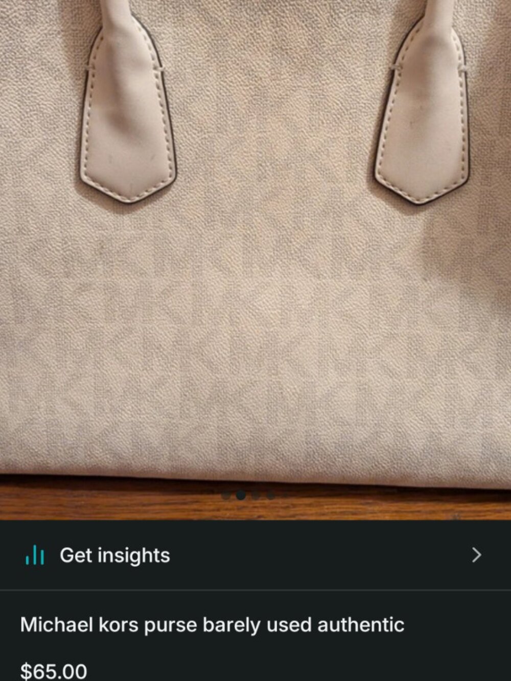 Michael kors white purse